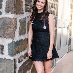 Francesca’s Open Back Cocktail Dress